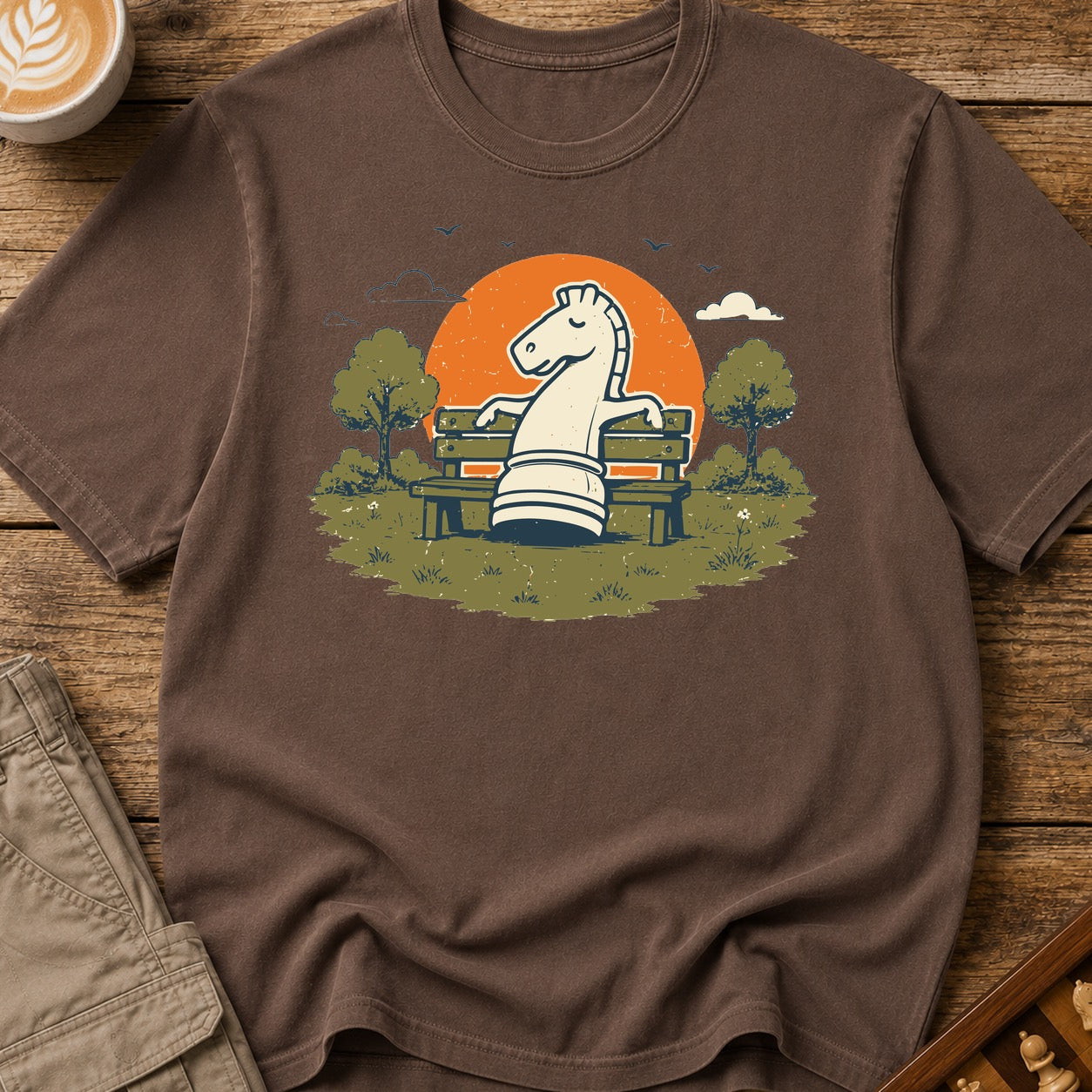 Knight On A Park Bench T-Shirt