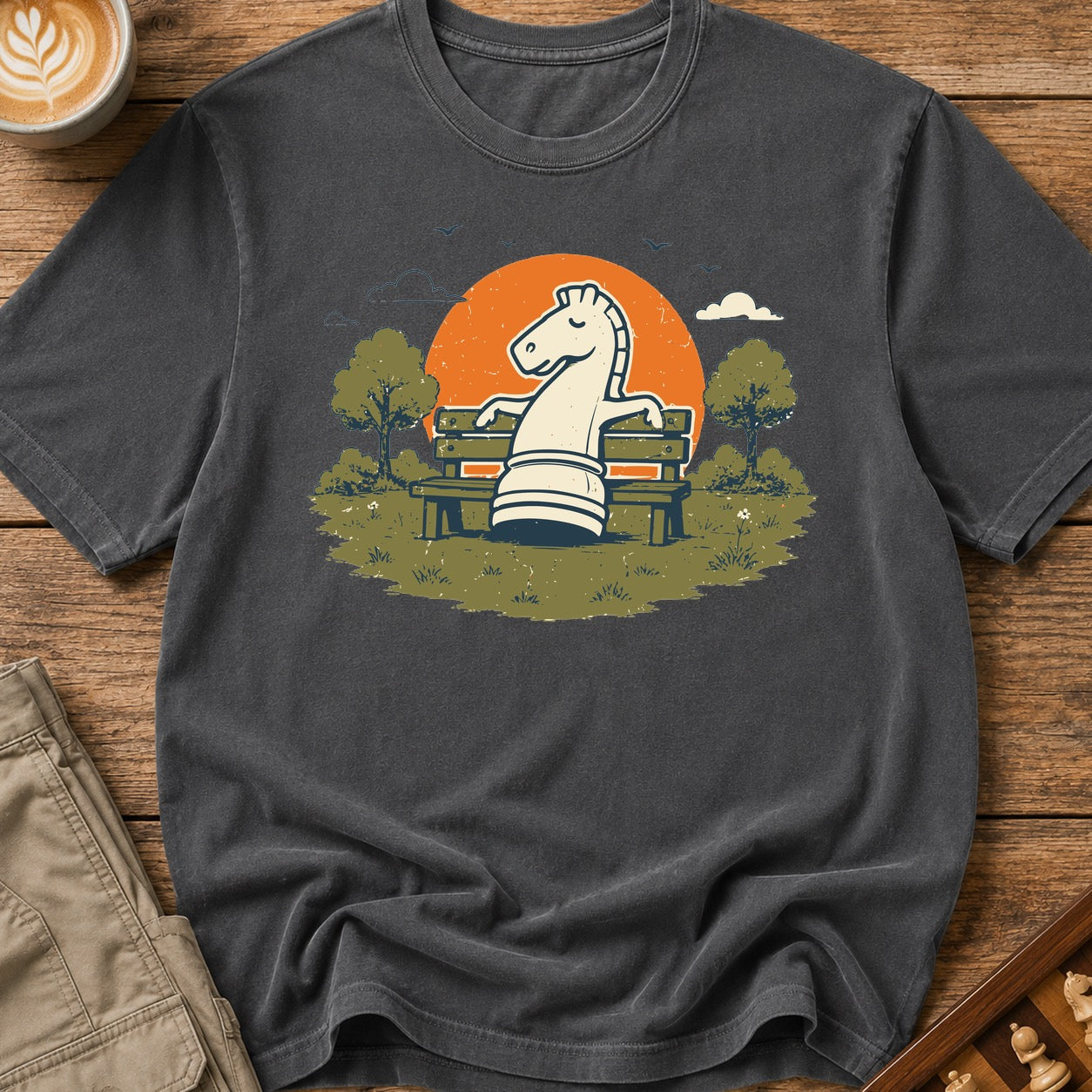 Knight On A Park Bench T-Shirt