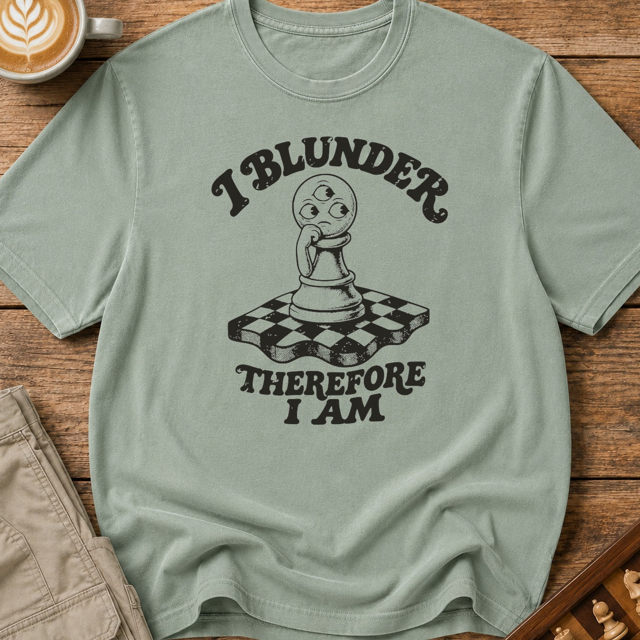I Blunder Therefore I Am T-Shirt