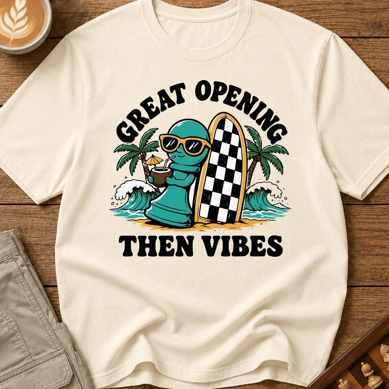 Beach Day Chess Piece T-Shirt