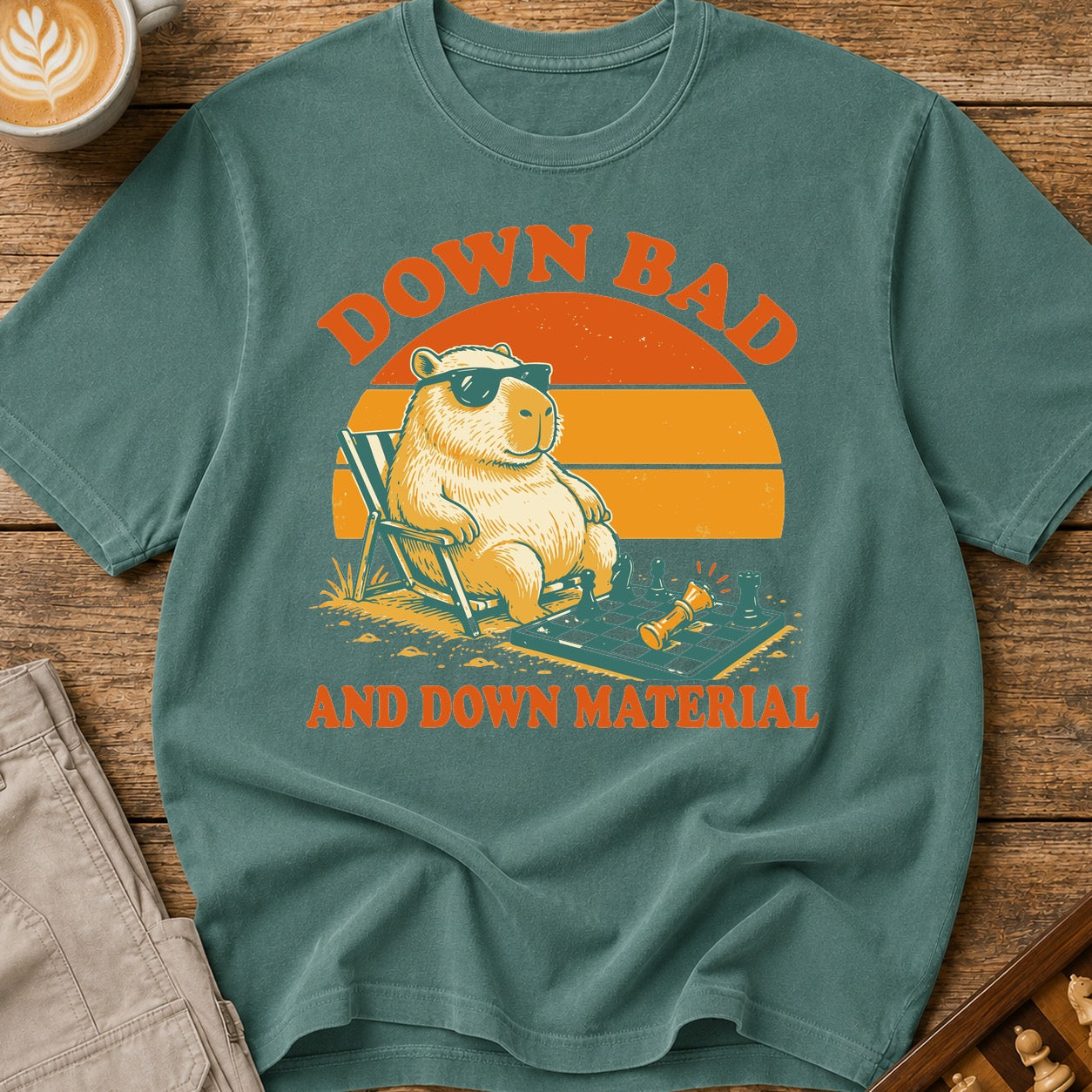 Down Bad And Down Material T-Shirt