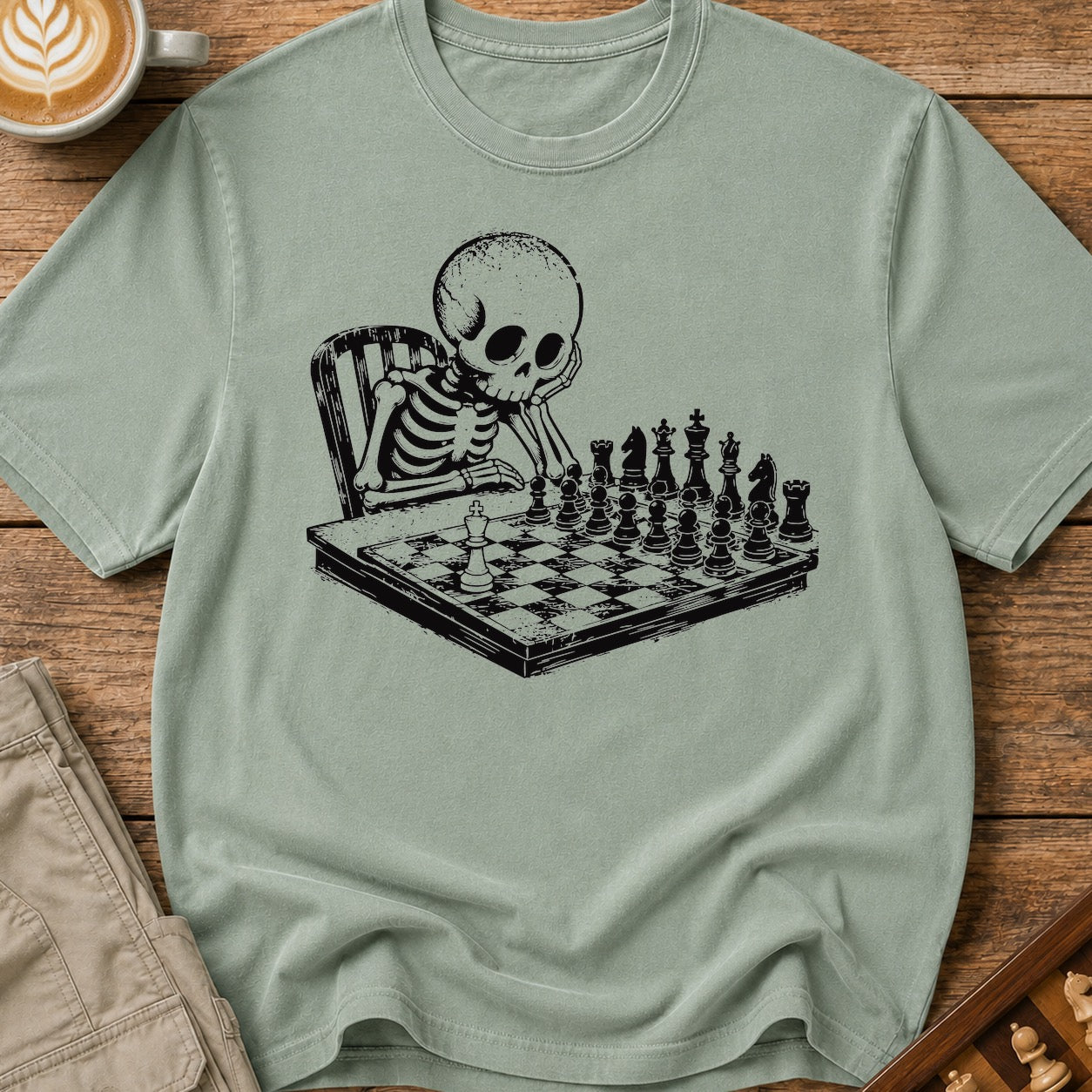 Skeleton At The Board T-Shirt