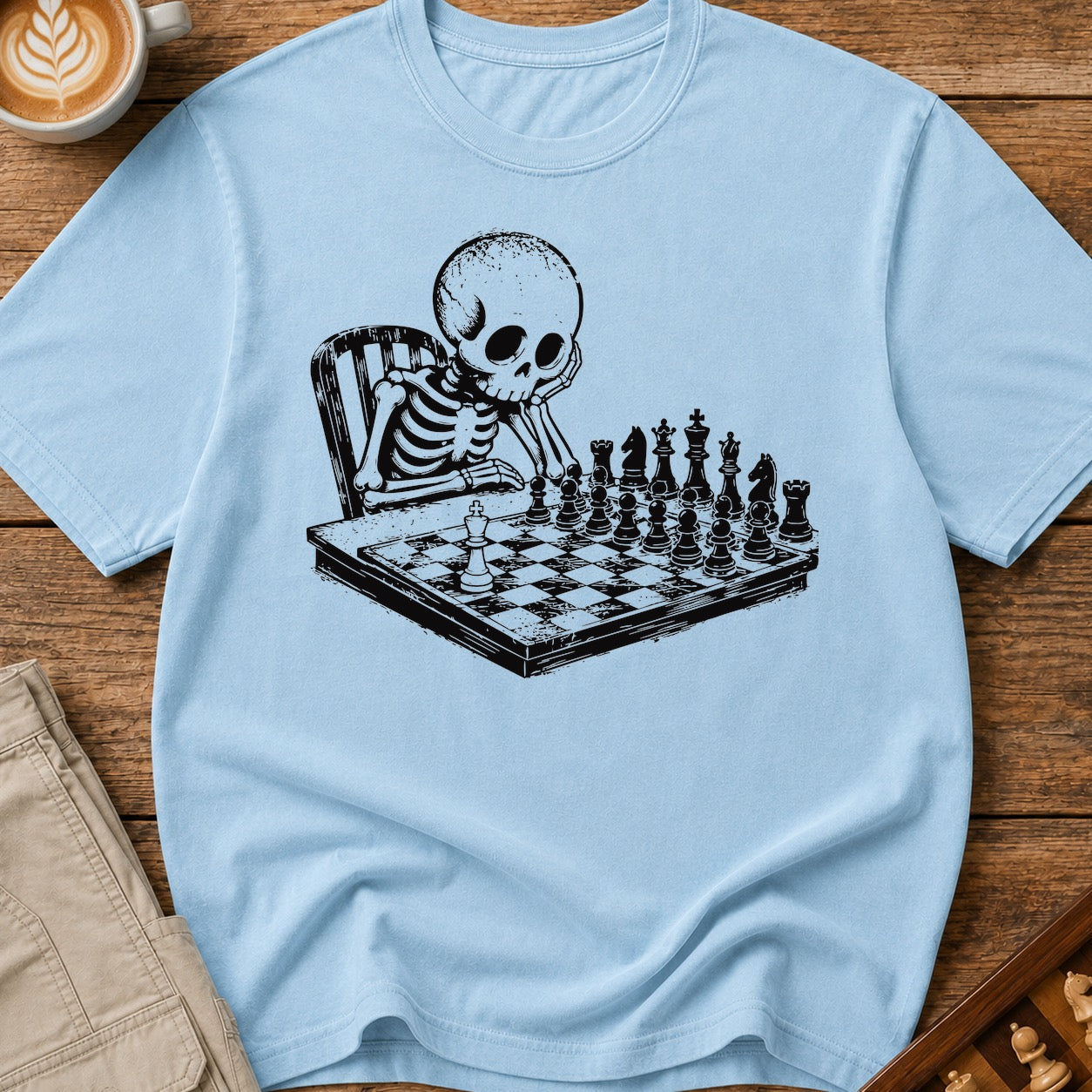 Skeleton At The Board T-Shirt