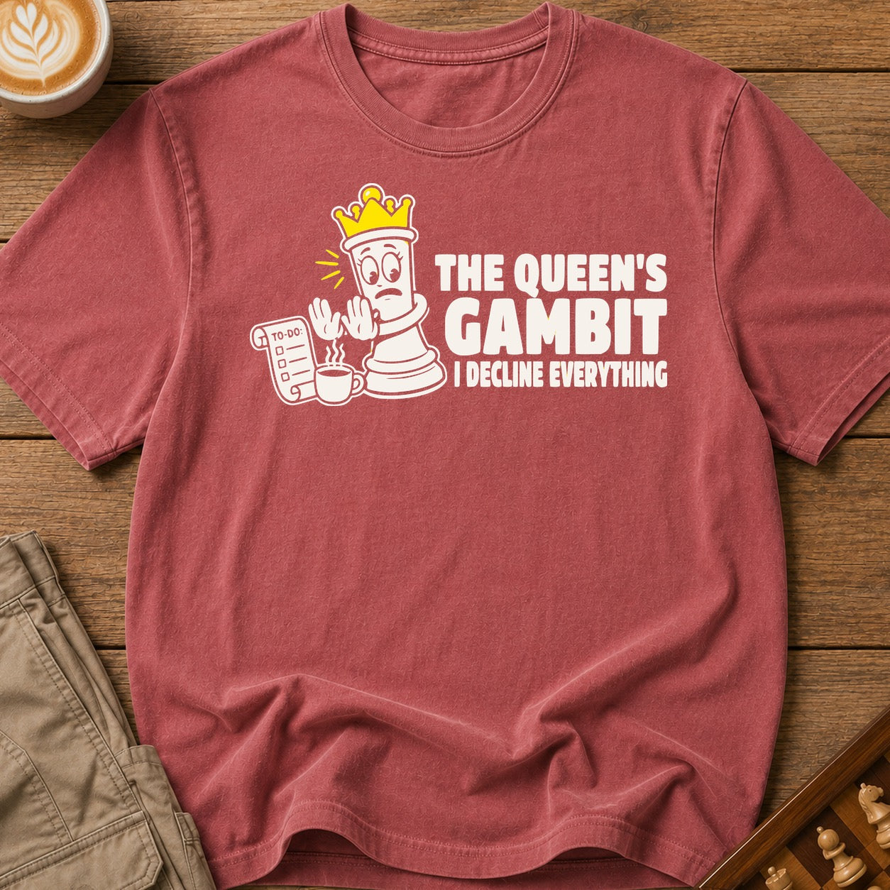 The Queen's Gambit I Decline Everything T-Shirt
