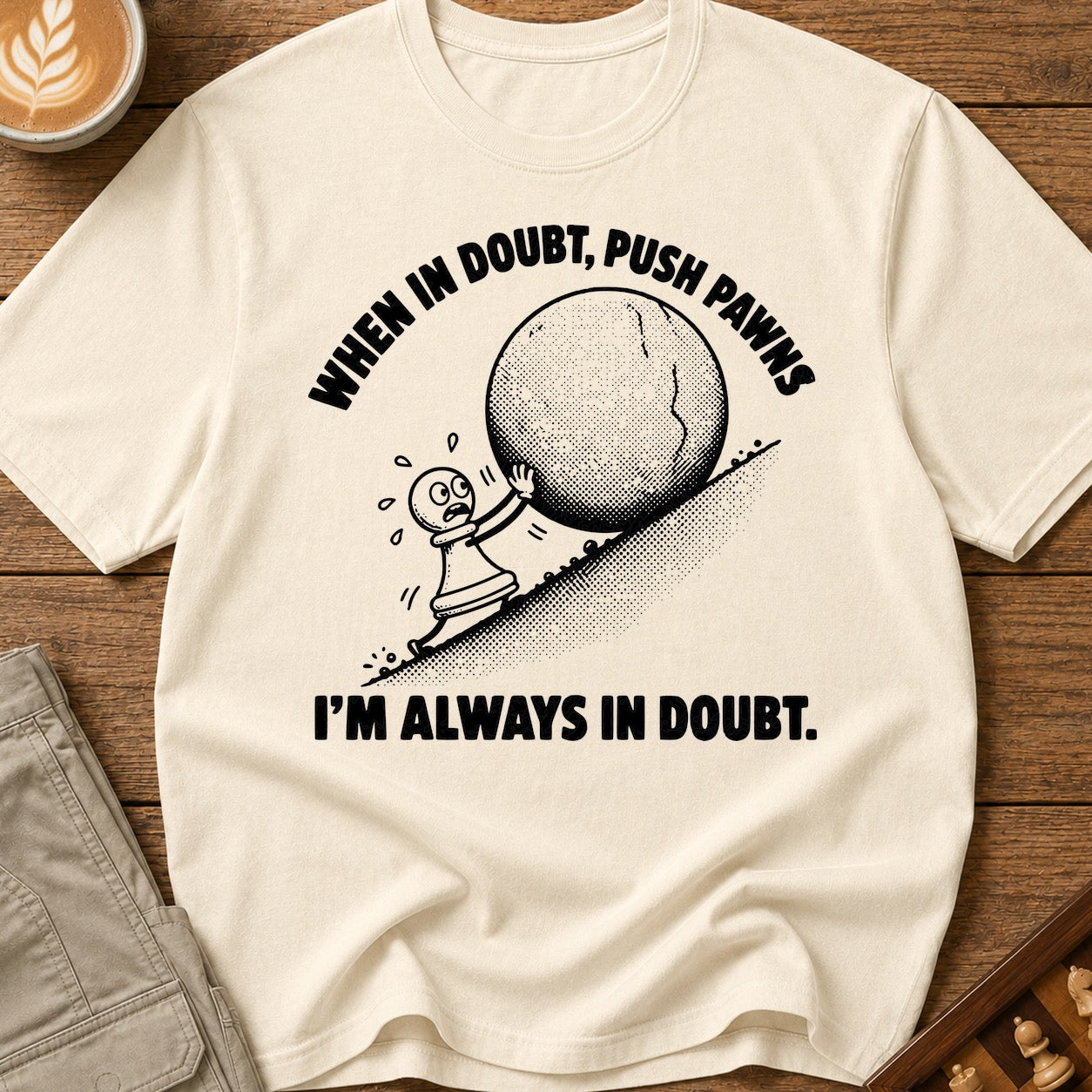 When In Doubt Push Pawns T-Shirt