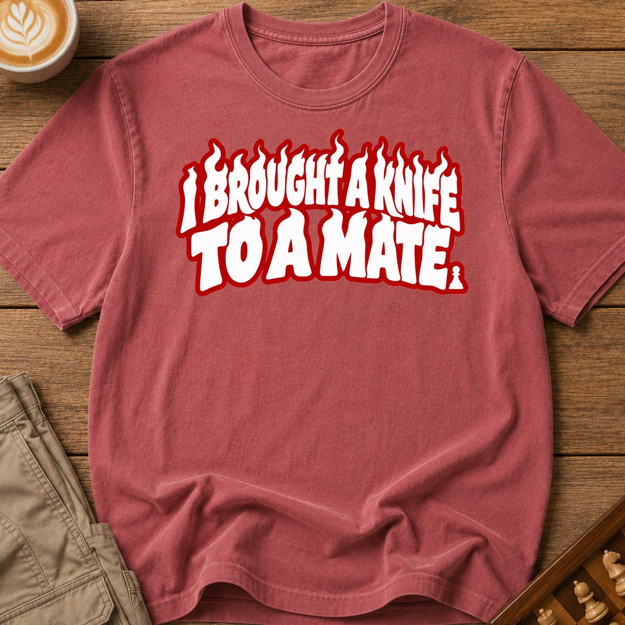 I Brought A Knife To A Mate T-Shirt