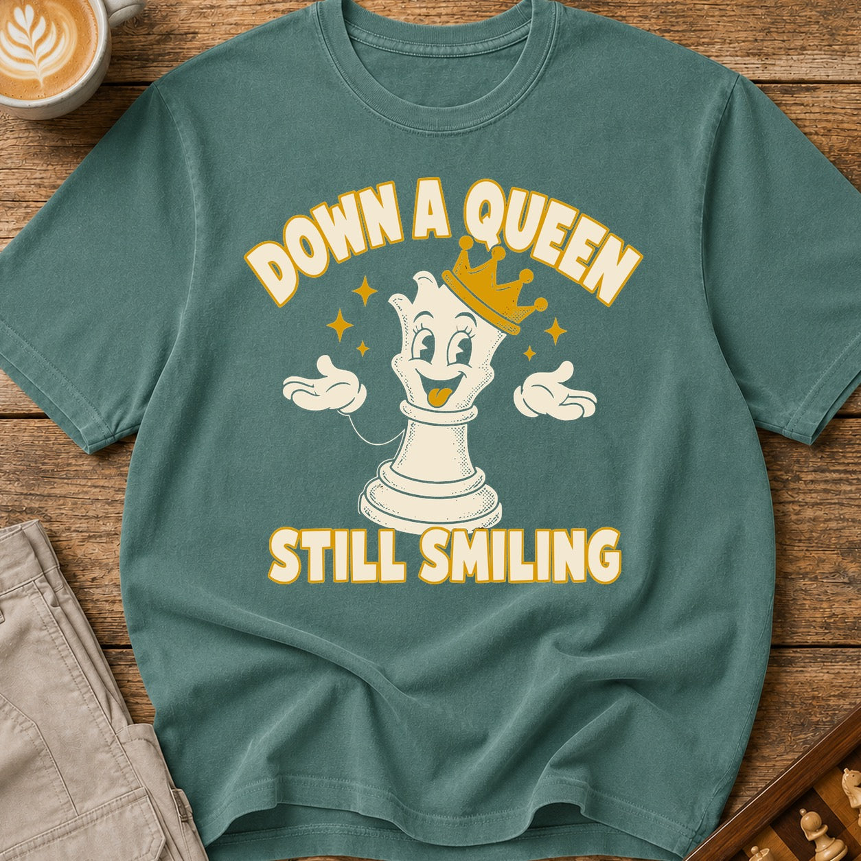 Down A Queen Still Smiling T-Shirt