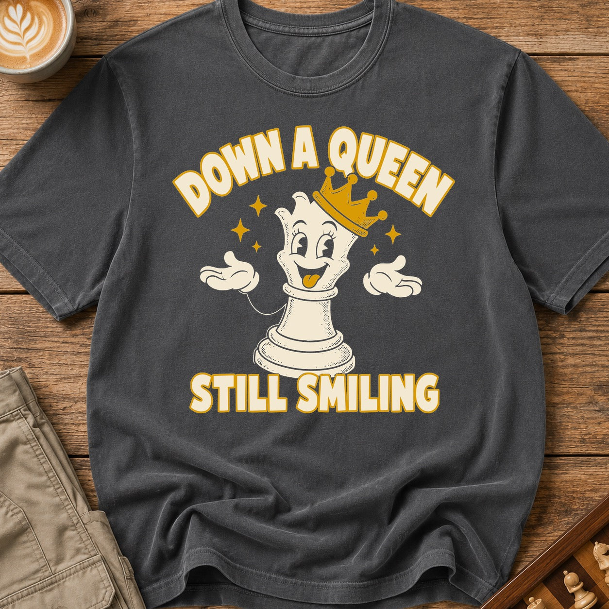 Down A Queen Still Smiling T-Shirt