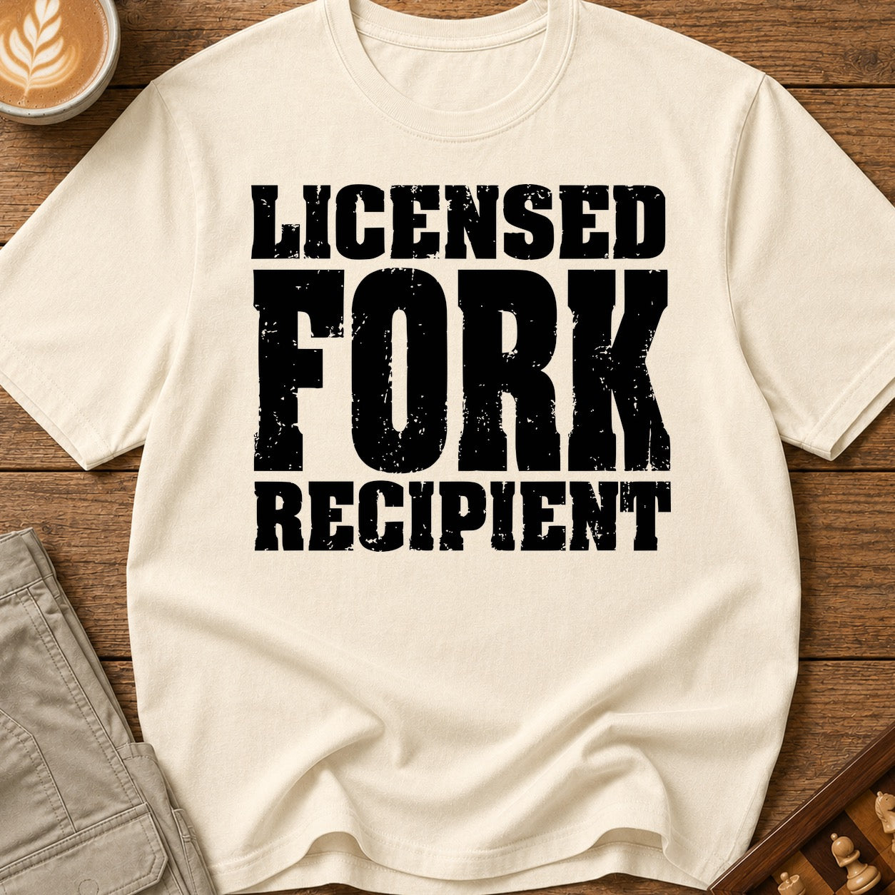 Licensed Fork Recipient T-Shirt