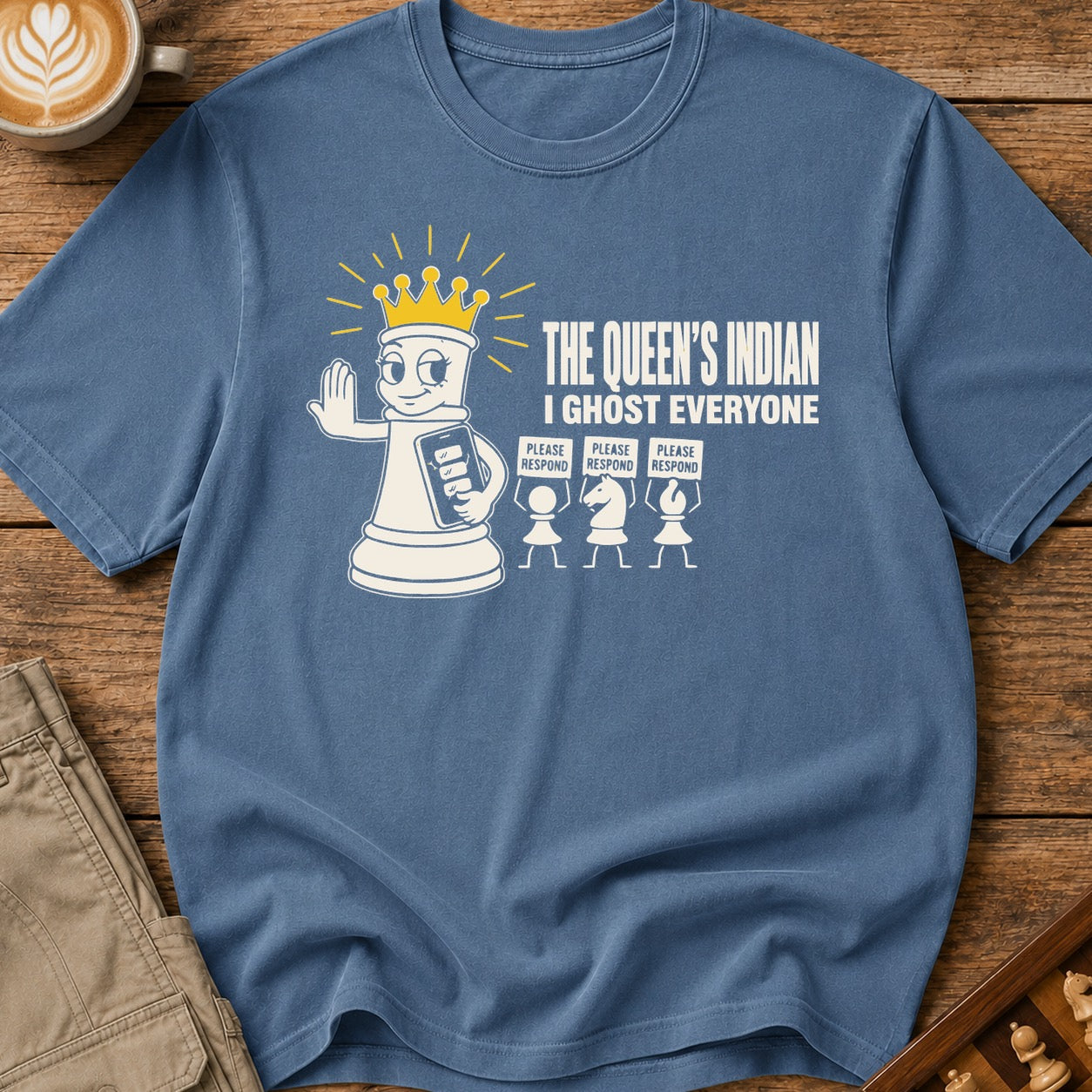 The Queen's Indian I Ghost Everyone T-Shirt