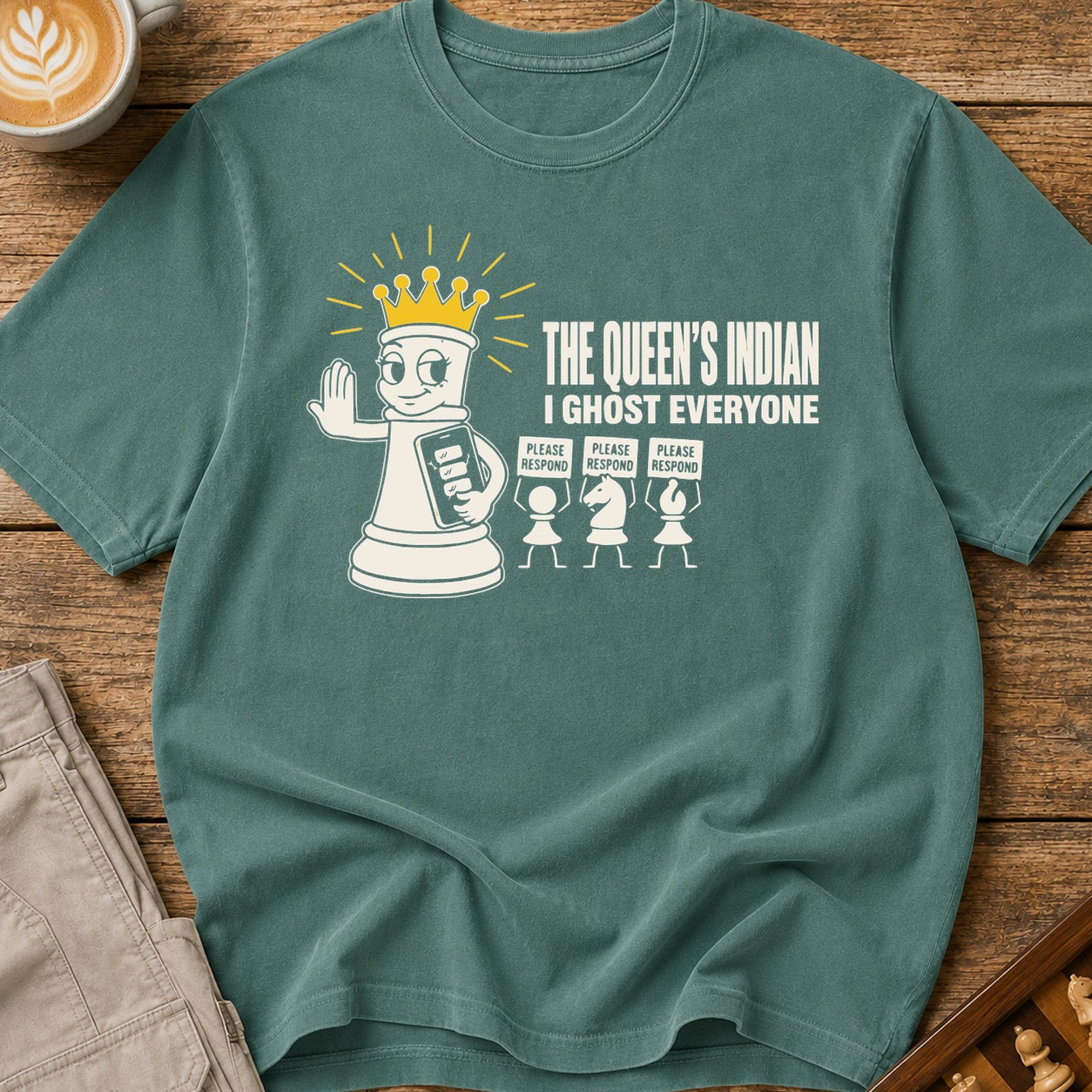 The Queen's Indian I Ghost Everyone T-Shirt