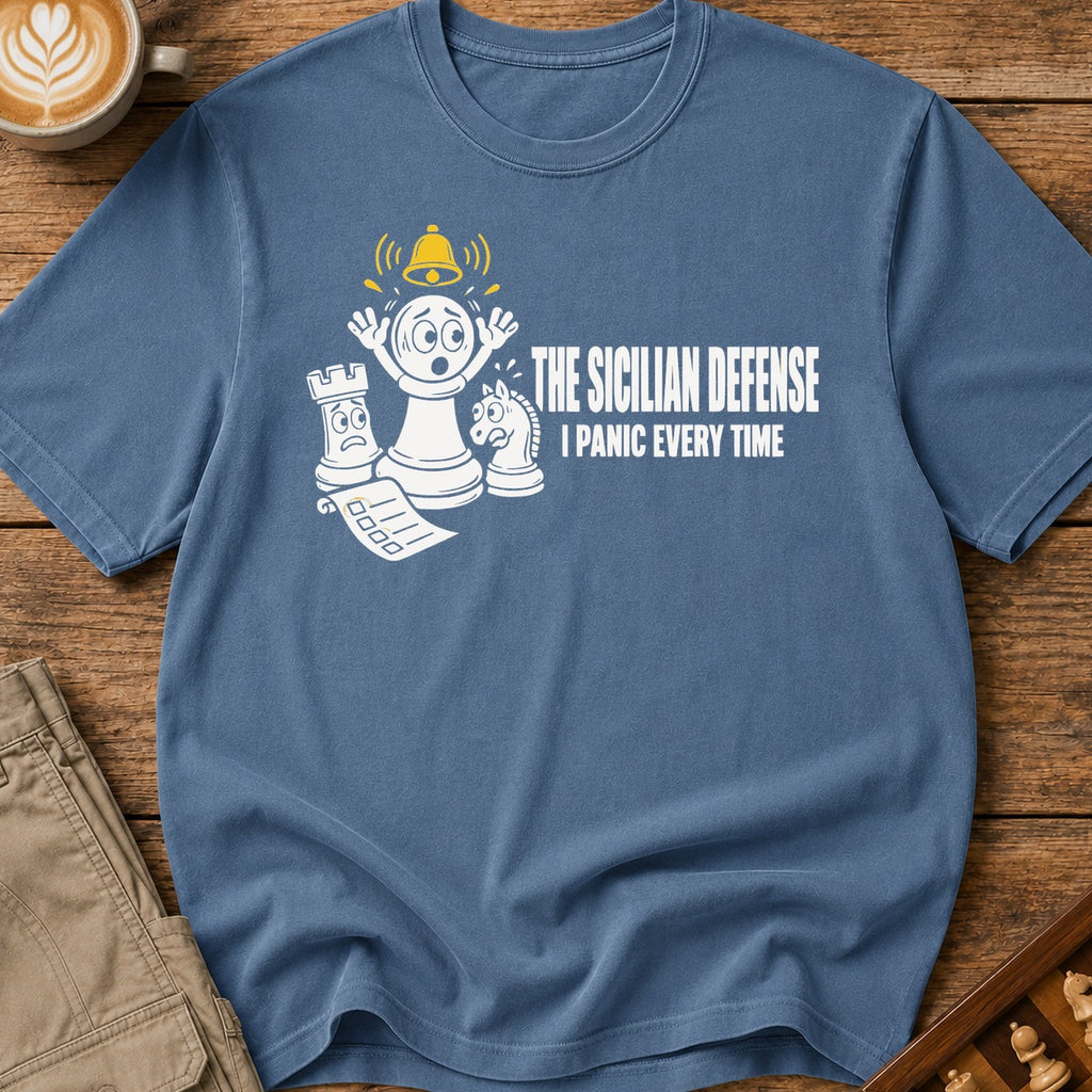 The Sicilian Defense I Panic Every Time T-Shirt