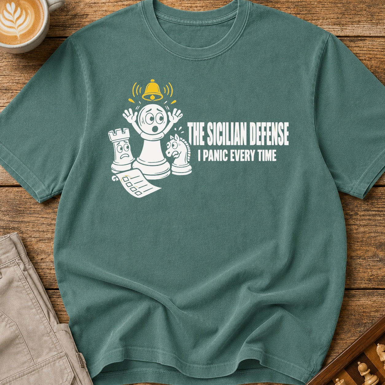 The Sicilian Defense I Panic Every Time T-Shirt