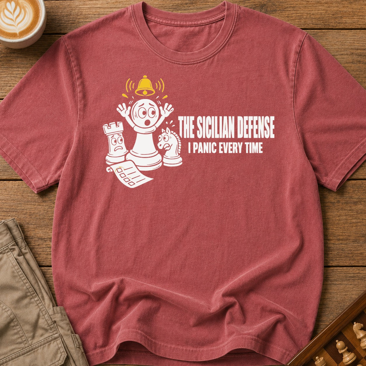 The Sicilian Defense I Panic Every Time T-Shirt