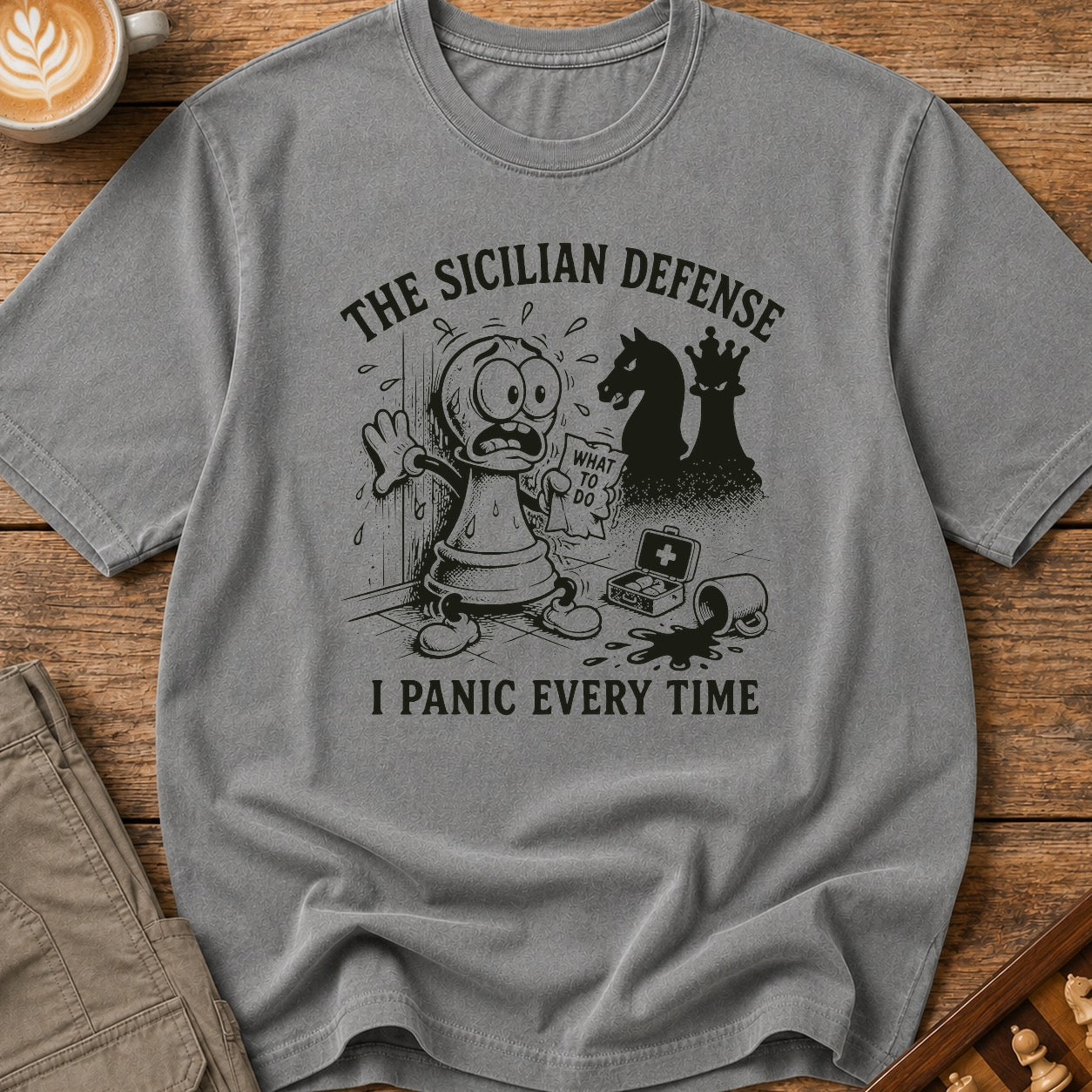 The Sicilian Defense I Panic Every Time II T-Shirt