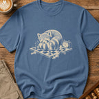 Raccoon At The Board T-Shirt