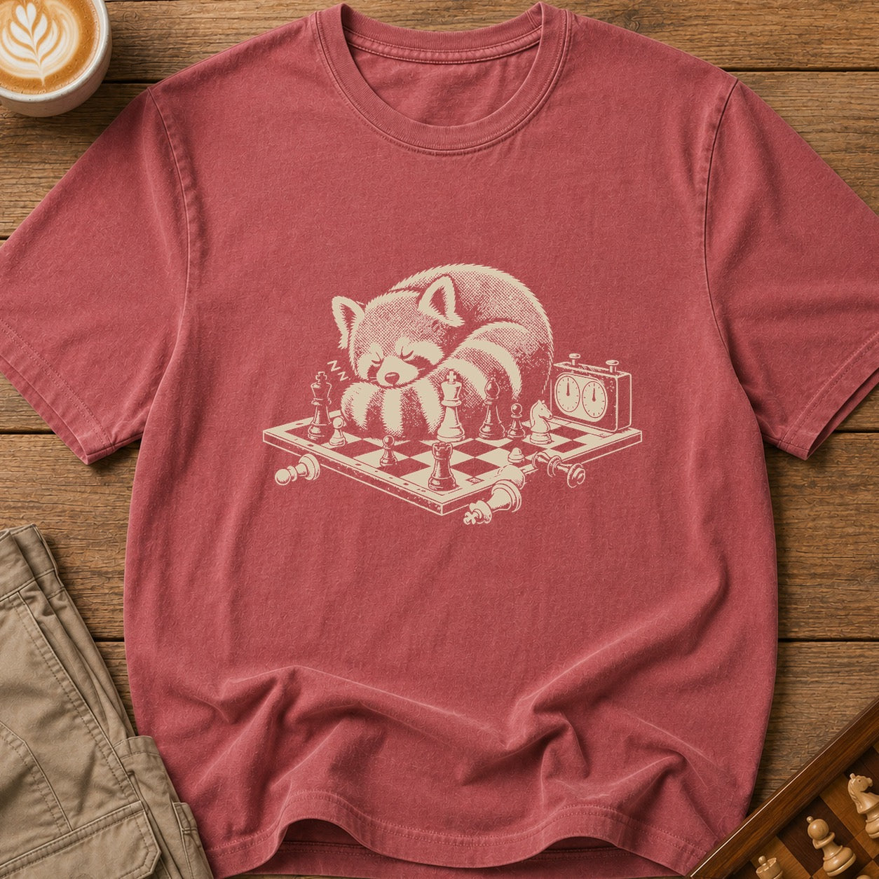 Raccoon At The Board T-Shirt