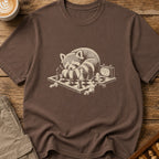 Raccoon At The Board T-Shirt