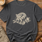 Raccoon At The Board T-Shirt