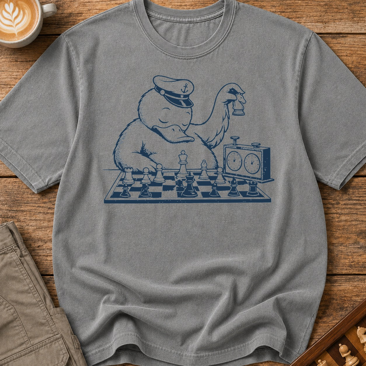 Knight Navy Outline T-Shirt