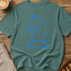 Knight Blue Outline T-Shirt