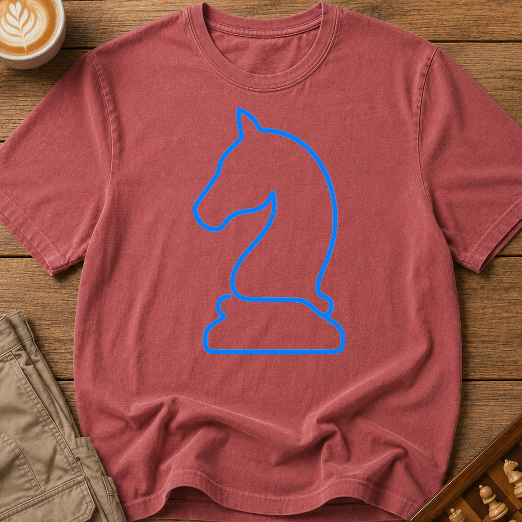 Knight Blue Outline T-Shirt
