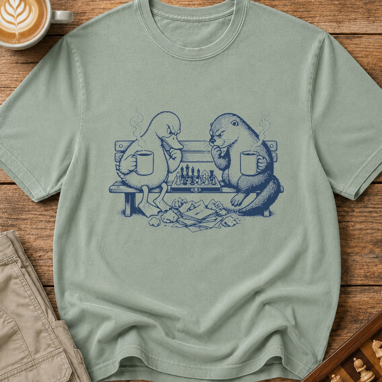 Coffee And Chess Critters T-Shirt