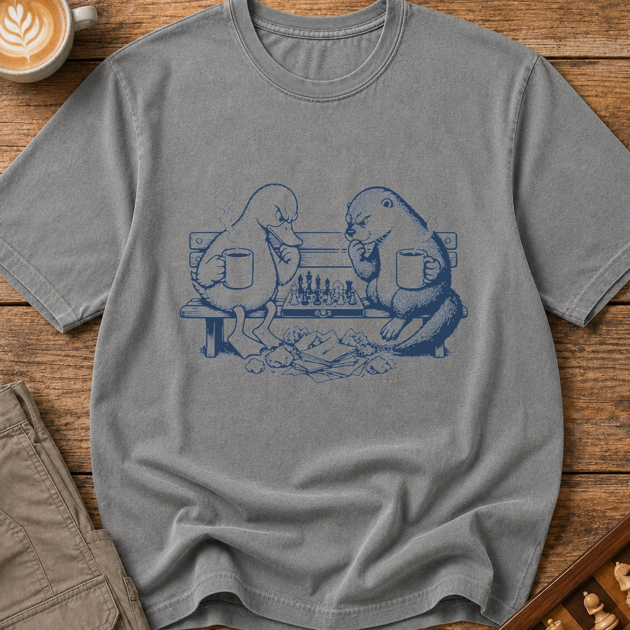Coffee And Chess Critters T-Shirt