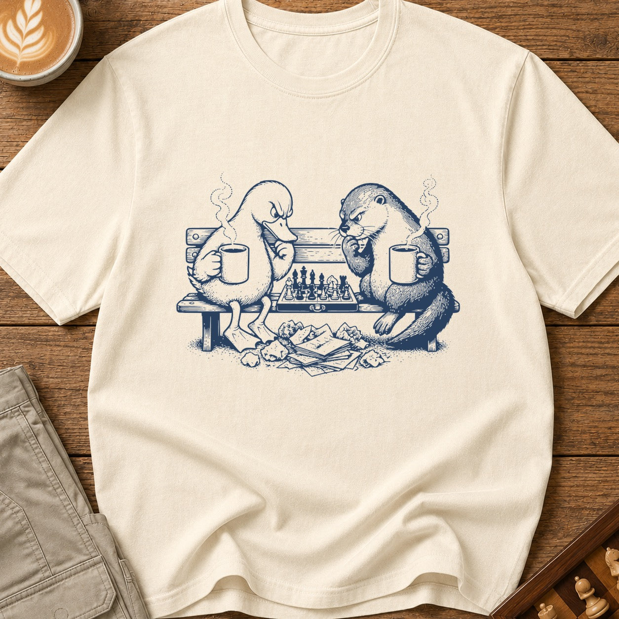 Coffee And Chess Critters T-Shirt