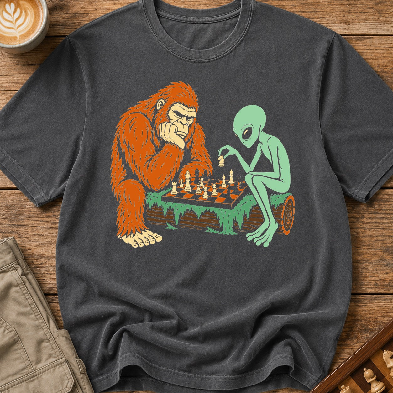 Bigfoot vs Alien T-Shirt