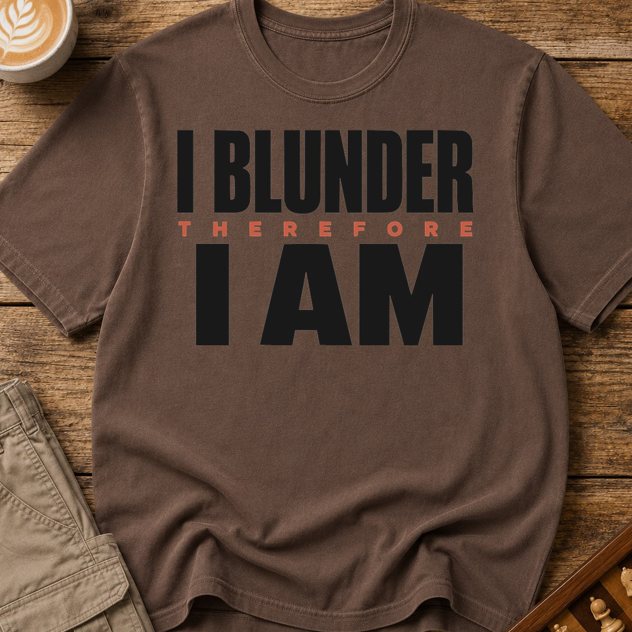 I Blunder Therefore I Am Bold T-Shirt