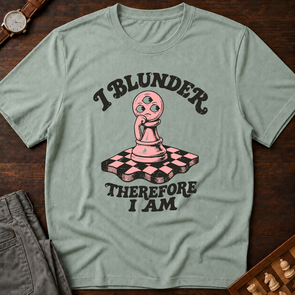 I Blunder Therefore I Am T-Shirt