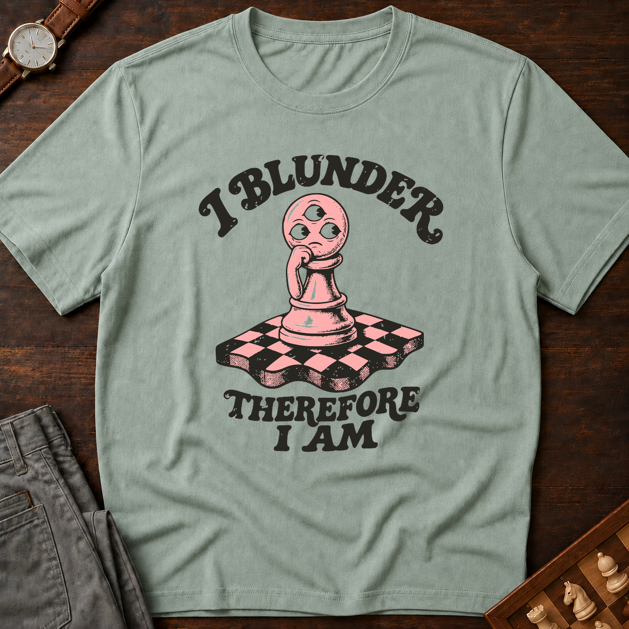 I Blunder Therefore I Am T-Shirt