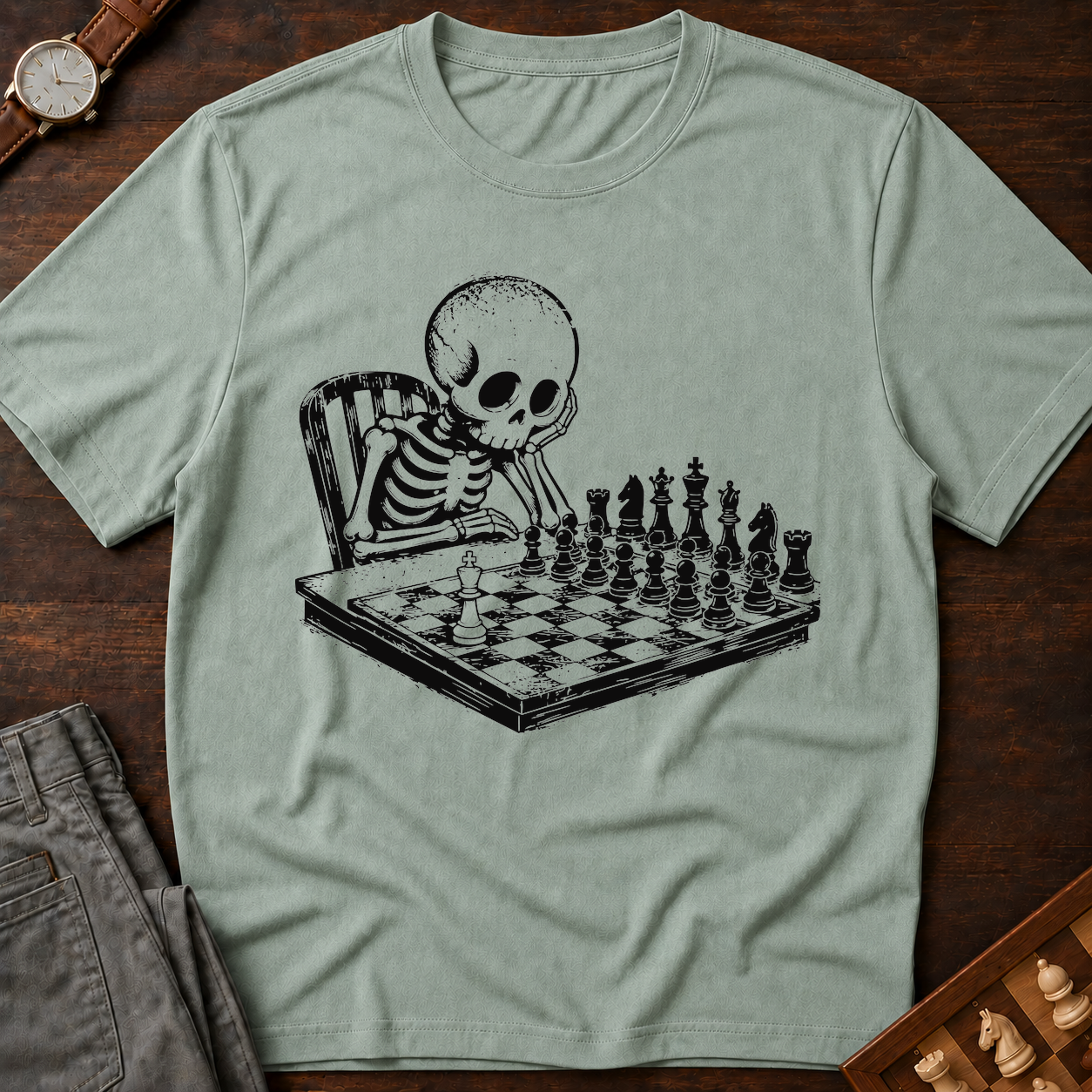 Skeleton At The Board T-Shirt