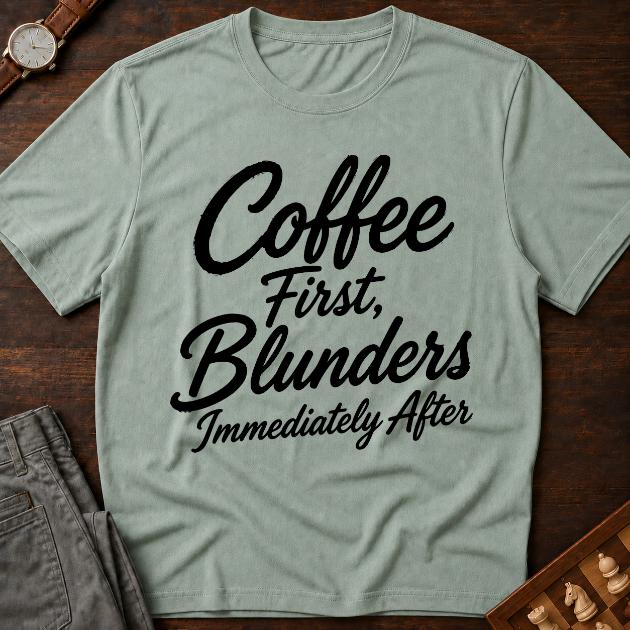 Coffee First Blunders Immediately After T-Shirt