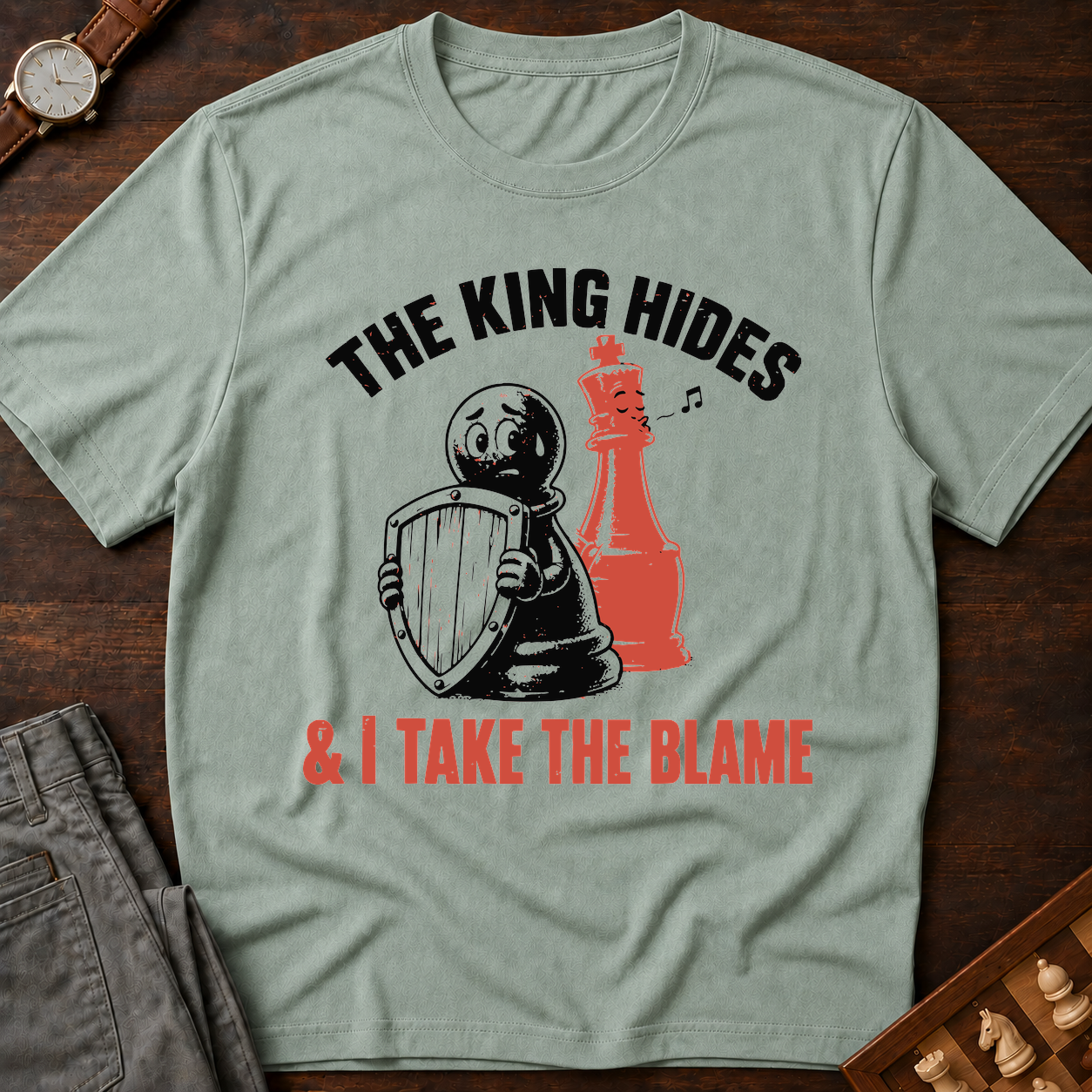 The King Hides I Take Blame T-Shirt