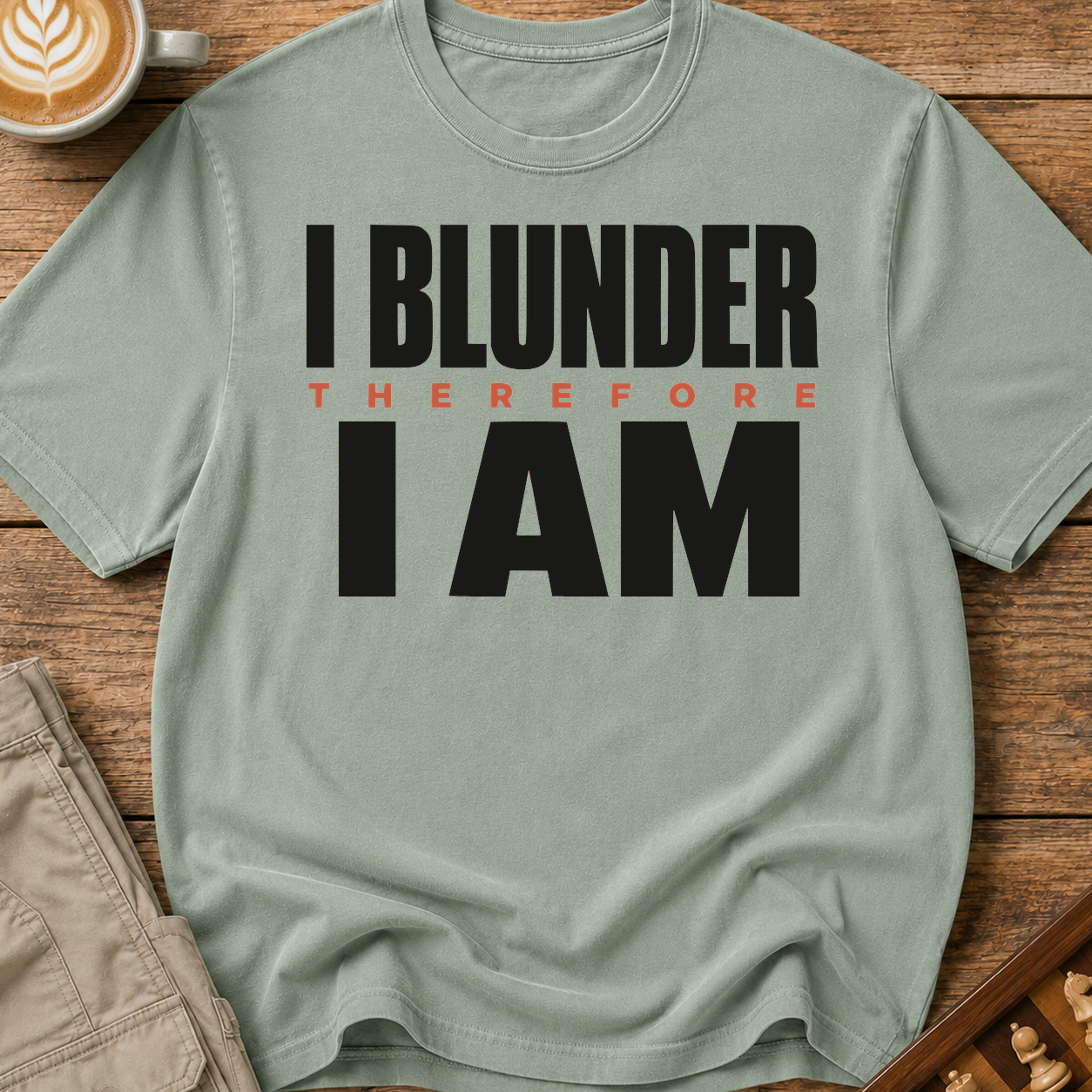 I Blunder Therefore I Am T-Shirt