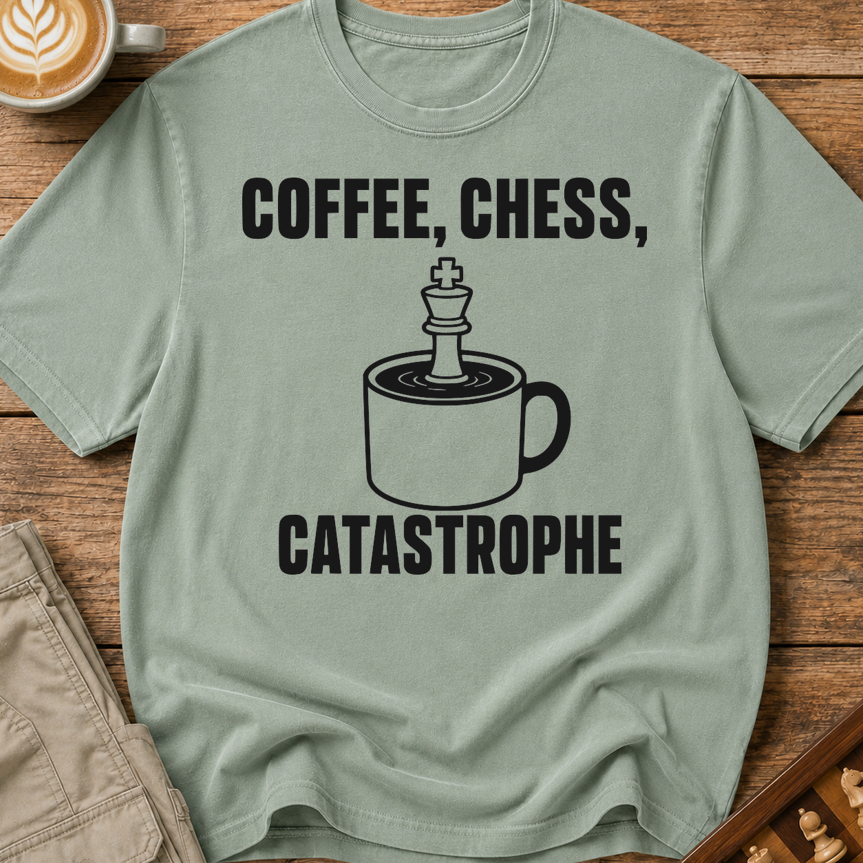 Coffee Chess Catastrophe T-Shirt