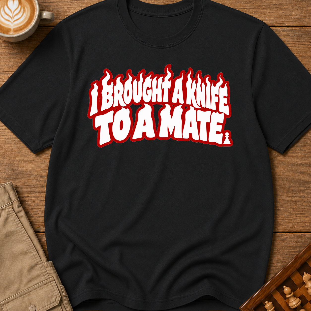 I Brought A Knife To A Mate T-Shirt