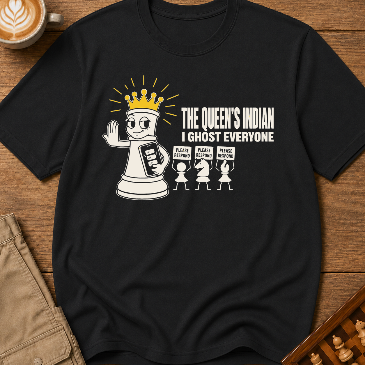 The Queen's Indian I Ghost Everyone T-Shirt