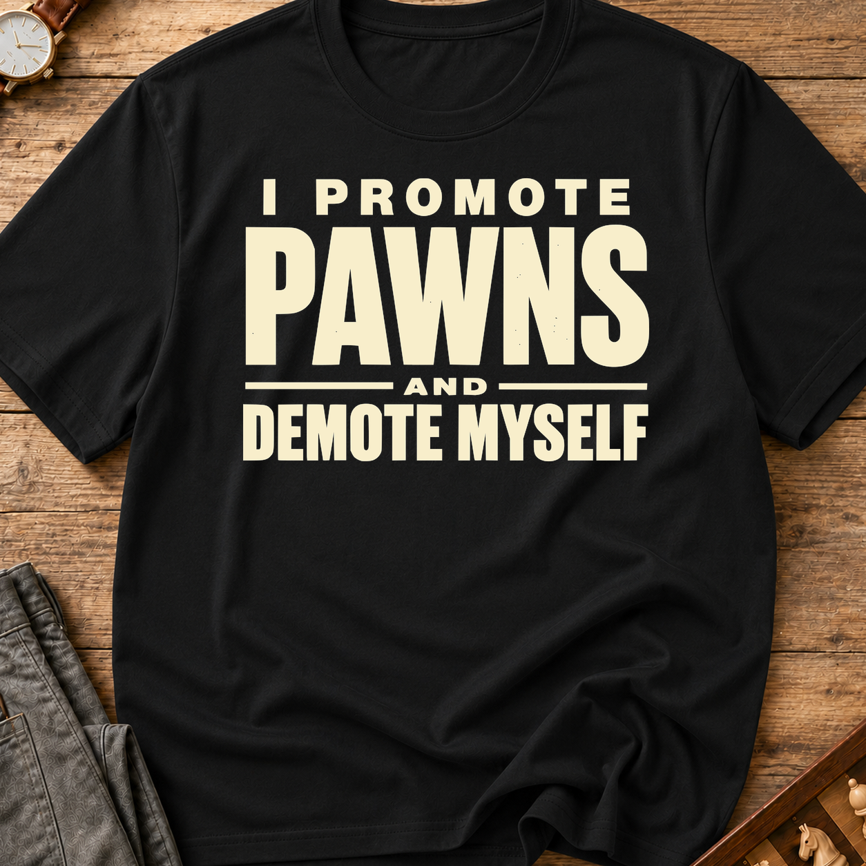 I Promote Pawns Demote Myself T-Shirt