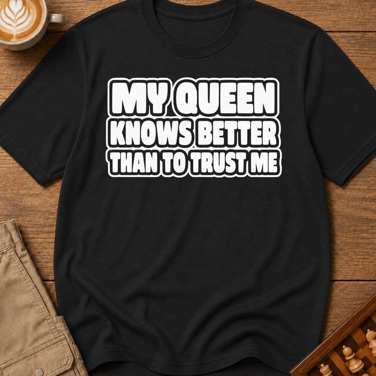 My Queen Knows Better Than To Trust Me T-Shirt