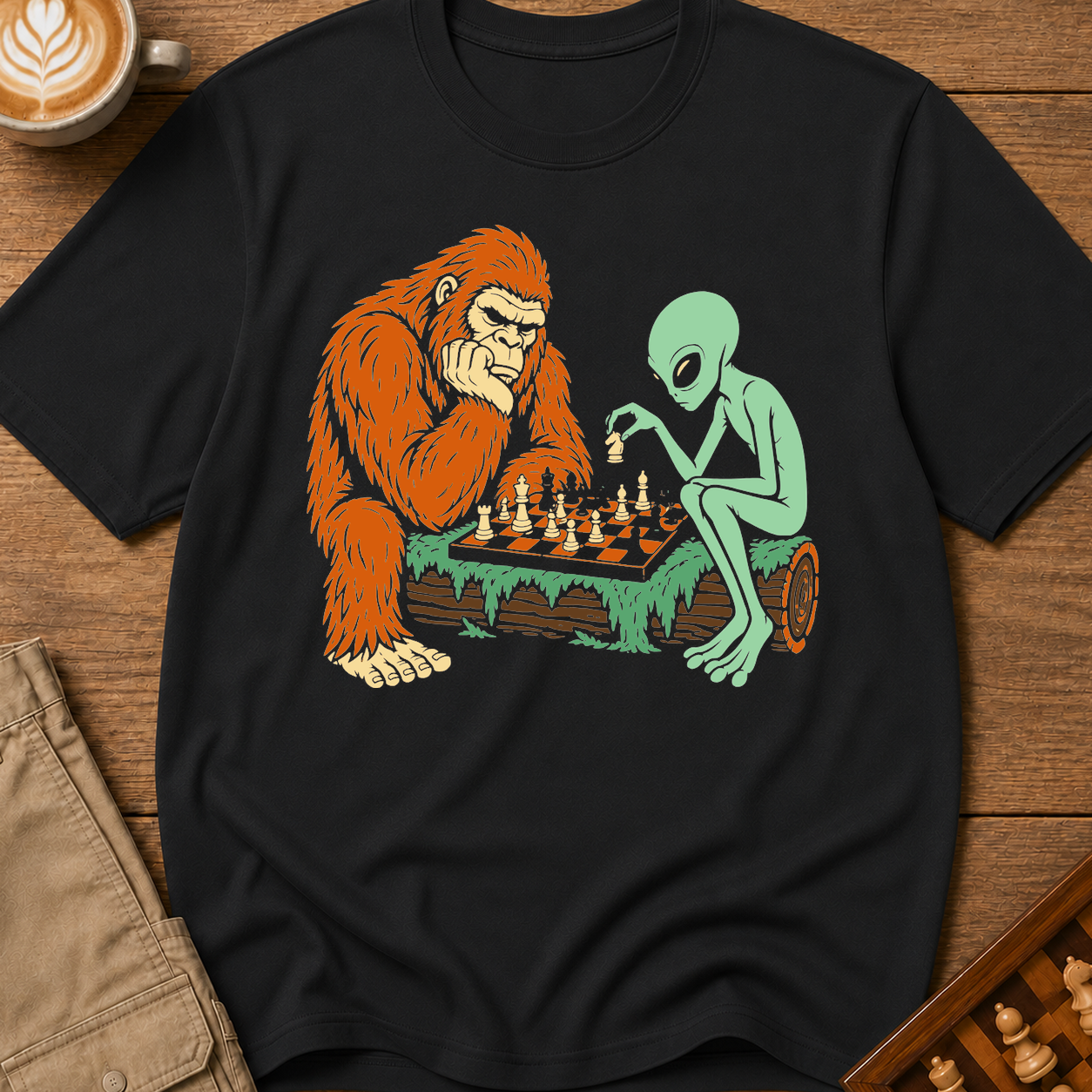 Bigfoot vs Alien T-Shirt