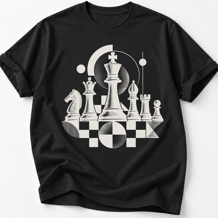 Geometric Chess Ensemble T-Shirt