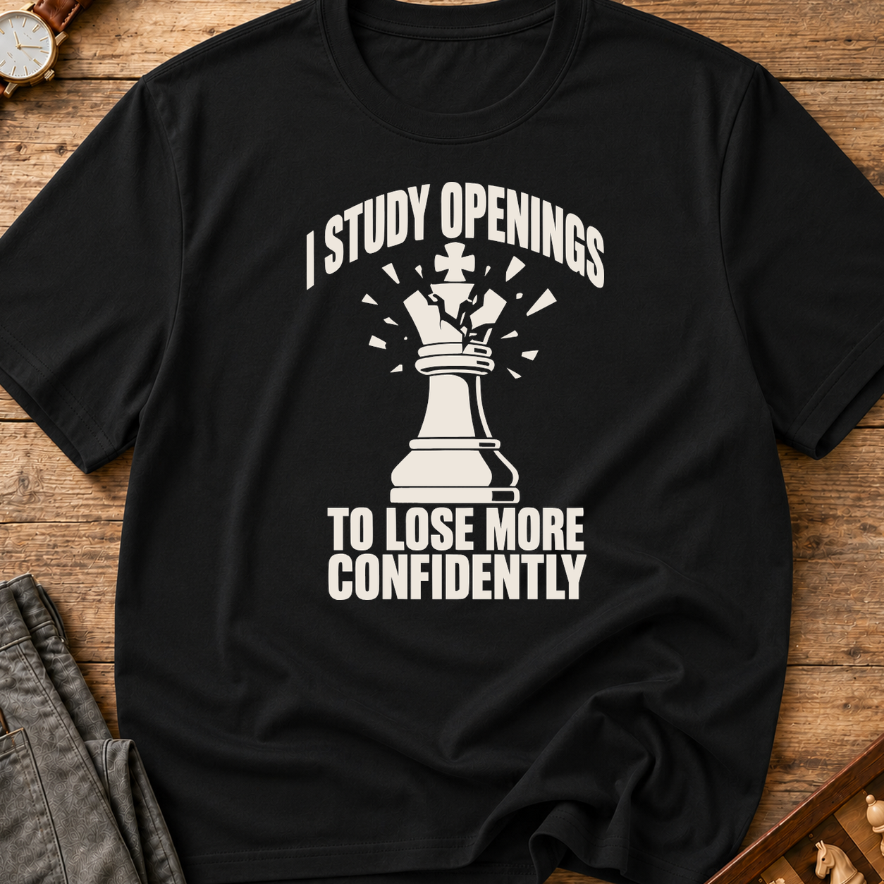 I Study Openings To Lose More Confidently T-Shirt