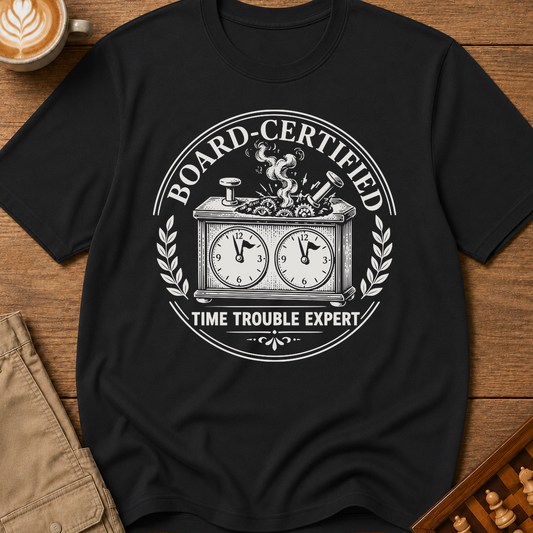 Board-Certified Time Trouble Expert T-Shirt