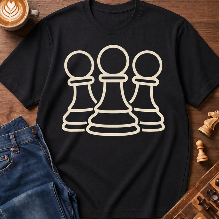 Pawn Trio Outline T-Shirt