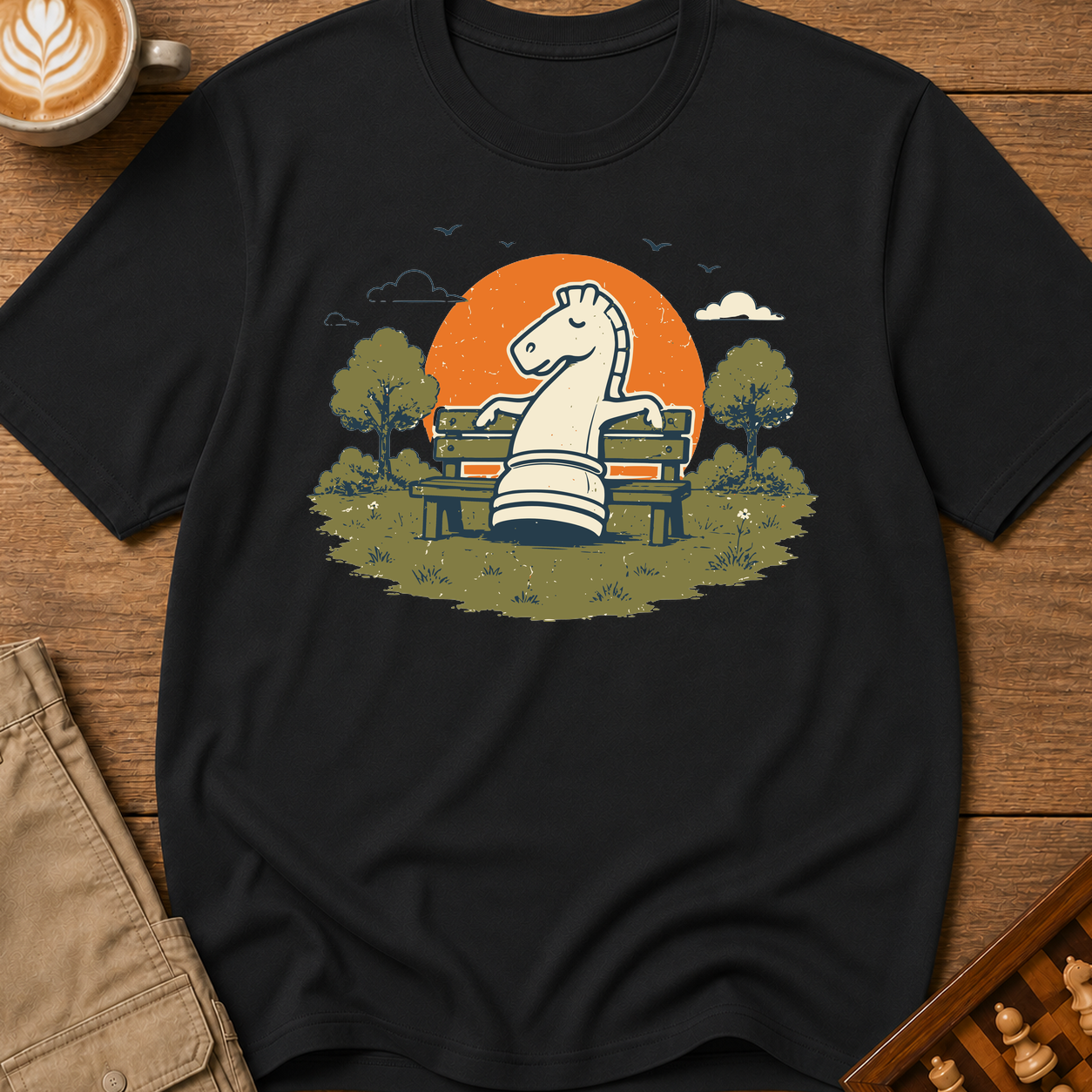 Knight On A Park Bench T-Shirt