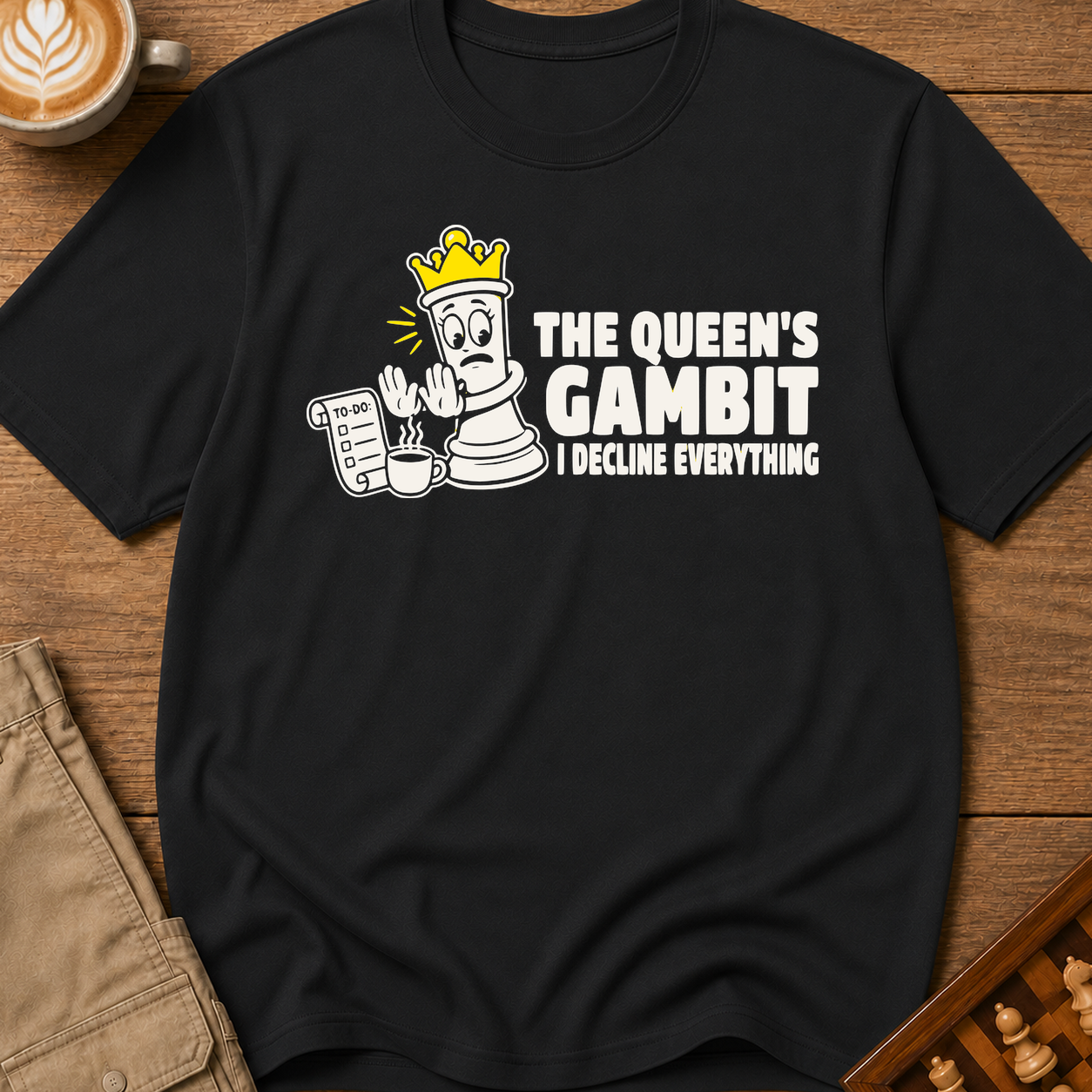 The Queen's Gambit I Decline Everything T-Shirt