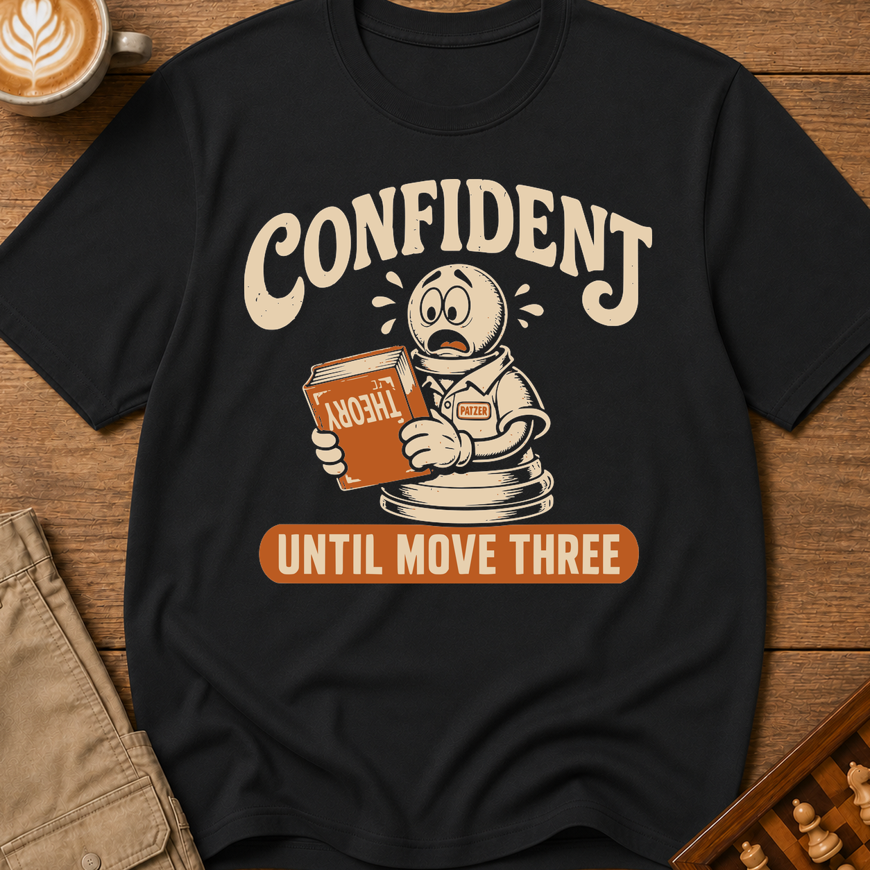 Confident Until Move Three T-Shirt